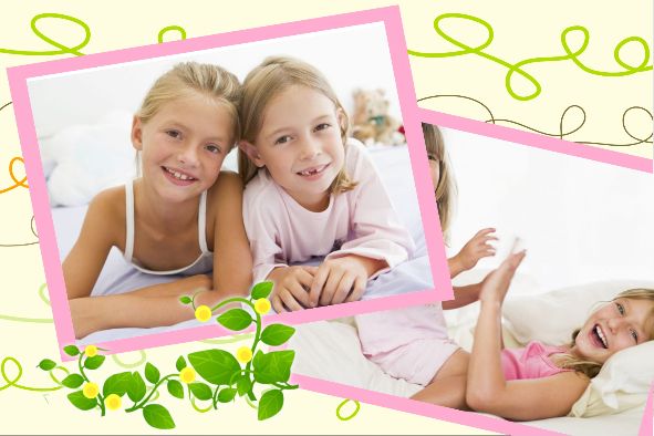 Baby & Kids photo templates Colorful Cartoons